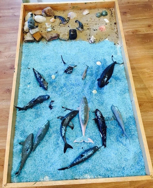 Sharks Figures Sea Animals Whale Toys Set Ocean Animal Action Figures, Great for Kids Bath Toys, Beach Toys, Cake Topper and Party Favors, Gifts, ...