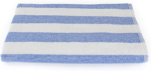 Luxuriously Oversized Bleach Safe Beach Towel Cabana Stripe- Fibertone by 1888 Mills, Made in The USA of US and Imported Materials...
