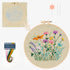 MAMUNU Embroidery Kit for Beginners Adults, Cross Stitch Kits, Stamped Cross Stitch Kits, Flower Embroidery Kit with Printed Embroidery Cloth, Emb...