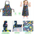 BeeGreen Kids Apron 2 Pack Cooking Aprons with Adjustable Strap Kids Kitchen Aprons with Front Pocket for Girls Toddler Painting Baking Artist Was...