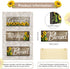 Nuanchu 3 Pcs Sunflower Thankful Grateful Blessed Wall Decor Art Signs Wooden Hanging Wall Plaques Sunflowers Prints Decor for Thanksgiving Bathro...
