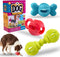 Dog Chew Toys, Set of 3 Treat Dispensing Dog Toys?Interactive Dog Toys for Boredom, Fun-Filled Treat Dispenser for Yak Cheese Dog Chews...