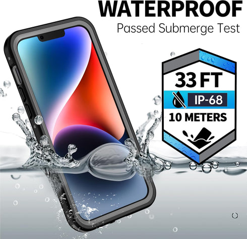 BEASTEK Waterproof iPhone 14 Case Shockproof Dustproof IP68 Underwater, NRE Series with Built-in Screen Protector Full Body Anti-Scratch Cover for...