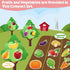 90 Felt Pieces Fruit Vegetable Felt Flannel Board Pieces Learning Fruit Vegetable with Name, Cute Educational Learning Toys Kids Interactive Story...