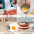 LIANYU 15-Piece Kitchen Silicone Cooking Utensils Set with Holder, Wooden Handle Kitchen Tools Include Spatula Tong Slotted Spoon Turner Whisk Bru...