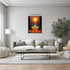 Posterizer 1 pcs-Alien Strolling into Alien Planet's Sunset-Abstract & Modern Art-Fantasy & Fiction Art-Gift for Art Lovers-Decor for Home & Offic...