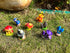 3pcs Mini Mushroom Figurines Mini Mushroom Figurines Lawn Garden Micro Decoration Statues Figurines for Garden Ornaments Plant Pots Bonsai Landsca...