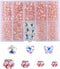 FZH4-10mm Faceted Briolette Glass Bead Kit for Jewelry Making 410Pcs Rondelle Shape Crystal Spacer Beads DIY Bracelet Necklace Accessories with 6 ...
