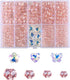 FZH4-10mm Faceted Briolette Glass Bead Kit for Jewelry Making 410Pcs Rondelle Shape Crystal Spacer Beads DIY Bracelet Necklace Accessories with 6 ...