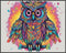 Posterizer 1 pcs- psychedelic funky hippie colorful owl print 1-Abstract & Modern Art-Fantasy & Fiction Art- Living Room Bedroom Decor- unframed w...