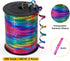 500 Yard Rainbow Ribbon, Rainbow Curling Ribbon, Metallic Shiny Curling Ribbon for Gift Wrapping, Balloon String, Balloon Ribbon, Laser Curly Ribb...