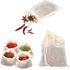 24pcs Spice Bags for Cooking, 3.86x3.15 Inch Drawstring Pho Soup Muslin Empty Tea Bags Straining Reusable Filter Cheesecloth Sachet for Spices Loo...