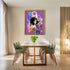 Posterizer 1 pcs-purple background collage-vintage woman-Retro Art-Abstract & Modern Art-Gift for Art Lovers- UNFRAMED Wall Art...