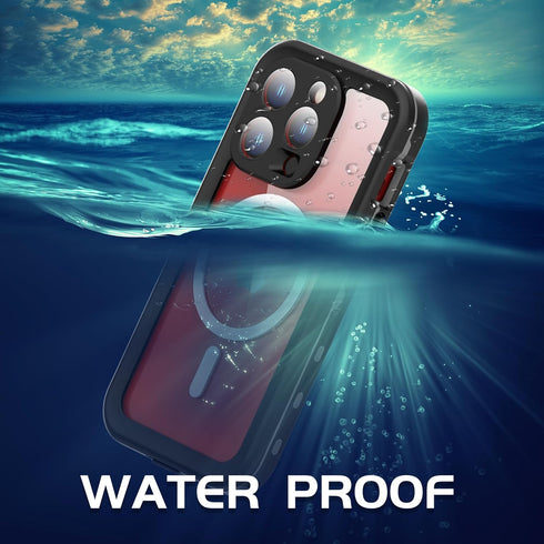 for iPhone 15 Pro Case Waterproof, 15 Pro Waterproof Case, Shockproof Protective Cover, Full Sealed Case with Built-in Screen Protector for iPhone...