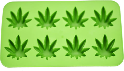 Fairly Odd Novelties Cannabis Marijuana Pot Leaf Shape Stoner Ice Cube Tray Mold Novelty Gag Gift, One Size, Green...