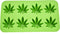 Fairly Odd Novelties Cannabis Marijuana Pot Leaf Shape Stoner Ice Cube Tray Mold Novelty Gag Gift, One Size, Green...