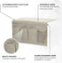 Bedside Caddy | Bedside Storage Organizer- 5 Pockets Bedside Holder for Remote, Laptop, Glasses, Phone, Magazine, Book | College Dorm Room Essenti...