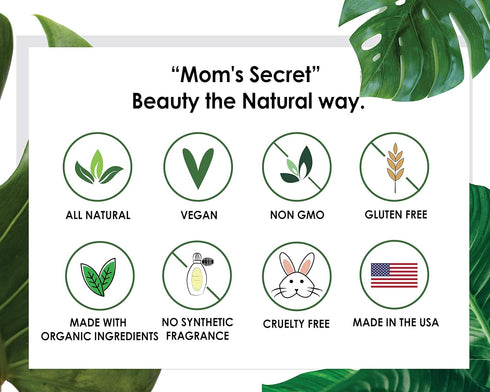 Mom's Secret 100% Natural Blush, Organic, Vegan, Gluten Free, Natural Pressed Blush, Cruelty Free, Made in the USA, 0.18 oz (Flush)...