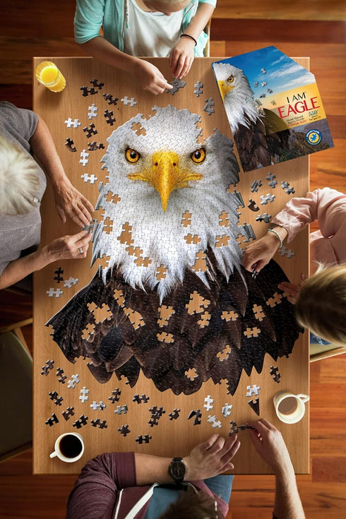Madd Capp Puzzles - I AM Eagle - 550 Pieces - Animal Shaped Jigsaw Puzzle...
