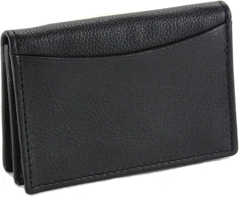 Alpine Swiss Genuine Leather Thin Business Card Case Minimalist Wallet...