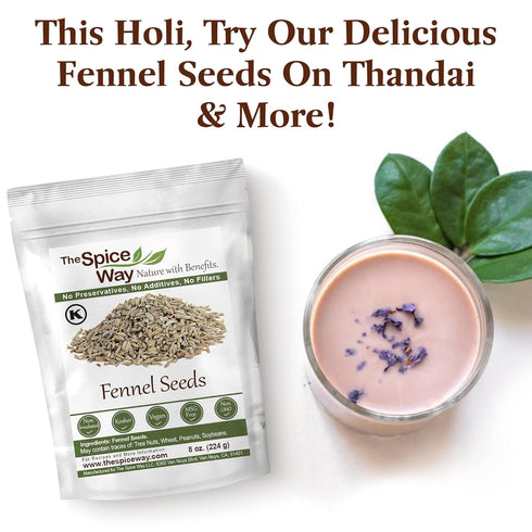 The Spice Way Fennel Seed - bulk whole seeds great for tea and cooking 8 oz...