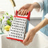 Spring Chef Professional Cheese Grater - Stainless Steel 4 Sided Box Grater for Kitchen, XL Size - Perfect Shredder for Parmesan Cheese, Carrot, P...