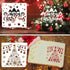 Christmas Stencils for Painting, Drawing Stencils for Christmas Craft Supplies Card Making Kit for Adults, Christmas Holiday Stencils for Spraying...