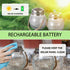 Henreepow Ni-MH 2/3AAA 1.2v 400mAh Rechargeable Batteries,Low Self-Discharge, Long Range with Button Top for Solar Lights,Length 2/3 The Size of A...