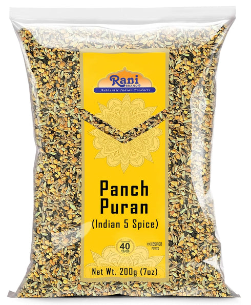 Rani Panch Puran (5 Spice) 7oz (200g) ~ All Natural | Vegan | Gluten Friendly | NON-GMO | Kosher | Indian Origin (Equal Blend of Fenugreek, Mustar...