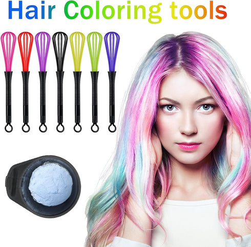 12 Pack Hair Color Whisk Mini Whisk for Hair Dye Color Mixing Christmas Gifts 7 x 1.2 in Salon Barber Plastic dressing Dye Kitchen Baking Cooking ...