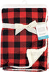 Hudson Baby Unisex Baby Plush Mink and Sherpa Blanket, Buffalo Plaid, One Size...
