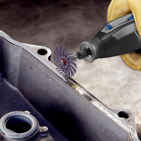 Yakamoz 50Pcs Radial Bristle Disc Kit 1 Inch Radial Polishing Discs Jewelry Detail Abrasive Brush Wood Metal Gap Polishing Wheels for Rotary Tools...