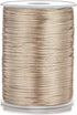 2mm x 100 Yards Satin Nylon Trim Cord, Rattail, Chinese Knot, Kumihimo Cord (Khaki)...