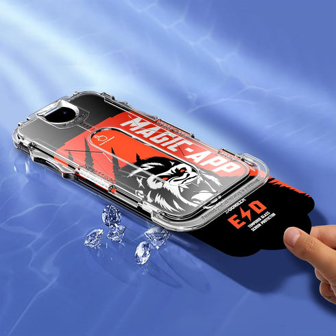 Magic-APP IPhone 15 pro Screen Protector,9H Hardness, HD Clear Tempered Glass, Auto Dust-Elimination, Bubble Free, Full Coverage, Easy Installatio...