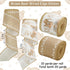 Baby Shower Wired Edge Ribbon Brown Bear Paw Craft Ribbon Fabric Ribbon for Wreath Bow DIY Crafts Wrapping Party Decor, 2 Rolls, 20 Yard...