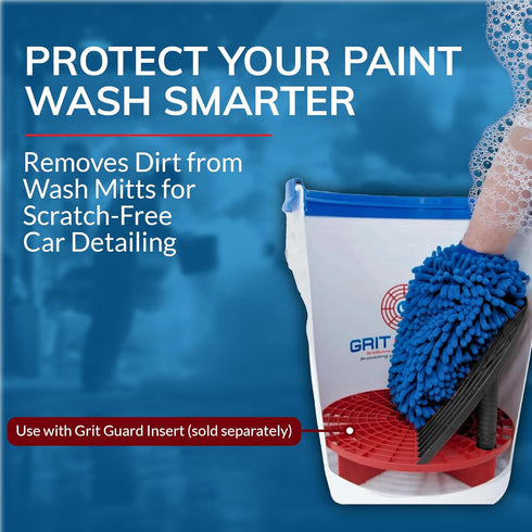 Grit Guard Washboard Bucket Insert, Removes Dirt from Wash Mitt for Car Detailing, Attaches to Grit Guard Insert, Fits Most 3-6 Gallon Car Wash Bu...