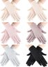 SATINIOR 6 Pairs Women Summer UV Protection Gloves Touchscreen Driving Gloves Non-Slip Sun Protective Gloves...