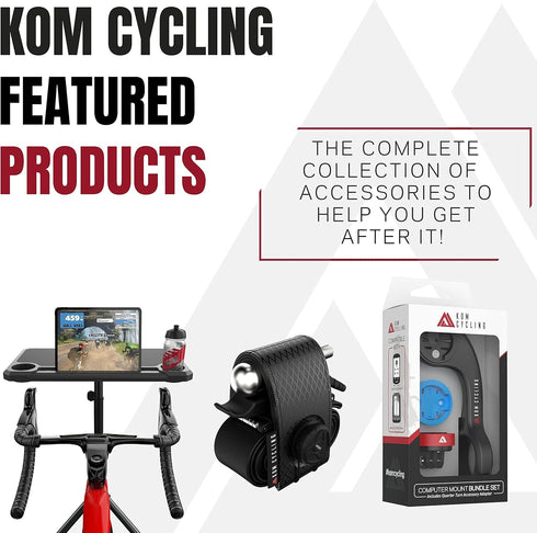 KOM Cycling Orange Garmin Bike Mount from Garmin Edge Mount Designed for Garmin Edge 530 and Other Garmin Models...