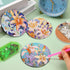 DOTSOPS 8 Pieces Flower Diamond Painting Coasters with Holder - Landscape Diamond Art Coasters with Cork Base for Beginners Adults & Craft Supplie...