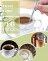 16 Pcs Teaspoon Tea Spoons, ESRISE Stainless Steel Cute Coffee Spoon for Tea Party Decorations (Silver)...