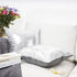YOUR SMILE Pack of 2, New Luxury Series Silver Decorative Glitzy Sequin & Comfy Satin Solid Throw Pillow Cover Cushion Case for Wedding/Christmas,...