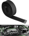Fiberglass Hose Heat Shield Sleeve Spark Plug Wire Heat Protector Boots Auto Hose Roll 2500 Degree for Car&Auto Wire Loom Brake Line Cable (Black ...