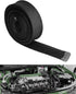 Fiberglass Hose Heat Shield Sleeve Spark Plug Wire Heat Protector Boots Auto Hose Roll 2500 Degree for Car&Auto Wire Loom Brake Line Cable (Black ...