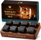 Whiskey Stones Gift Set by Royal Reserve – Artisan Crafted Reusable Chilling Rocks for Scotch – Bourbon Gifts for Men Husband Dad Boyfriend Guy...