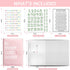 100 Envelopes Saving Challenge Binder, A5 Money Saving Budget Binder with Cash Envelopes - Savings Challenges Book to Save $5,050 - Pink...
