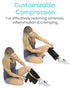 Vive Calf Brace - Adjustable Shin Splint Support - Lower Leg Compression Wrap Increases Circulation, Reduces Muscle Swelling - Calf Sleeve for Men...