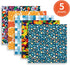ODDA 5 Packs Pattern Color Changing Vinyl, 5 Different Patterns, New Update Design Color Changing Vinyl for Cricut, Fabric, Clothes, | 12x12''...