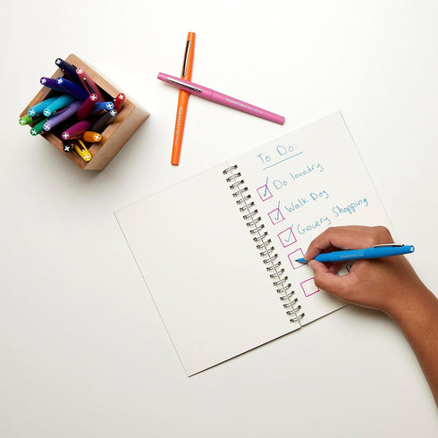 Paper Mate Felt Tip Pens Flair Marker Pens, Medium Point, Assorted, 24 Count...