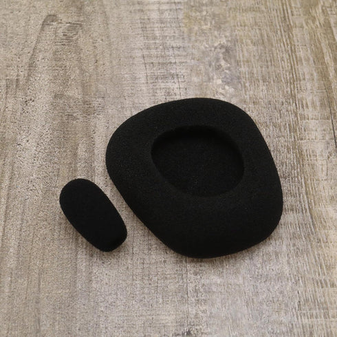Create idea 1 Pair of Replacement Ear Pads and 1 Pair of Mic Windscreen Foam Compatible with BlueParrott B450-XT Replacement Ear Cushions Cups Cov...