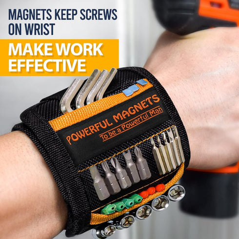 Tools Gifts for Men Stocking Stuffers Christmas - Magnetic Wristband for Holding Screws Wrist Magnet Tool Belt Holder Cool Gadgets for Men Birthda...